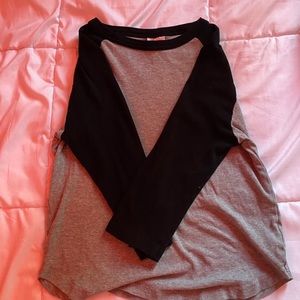 Black and Grey Longish t-shirt